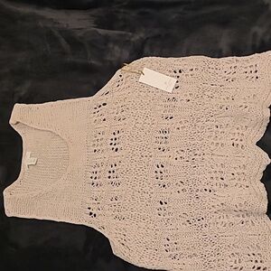 SAINT TROPEZ ELFRIDA SZ knit racer-back tank top